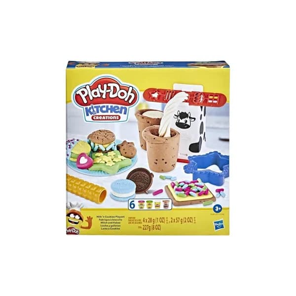 Набор для лепки PLAY-DOH Забавные закуски - Молоко и печенье E5471/E5112
