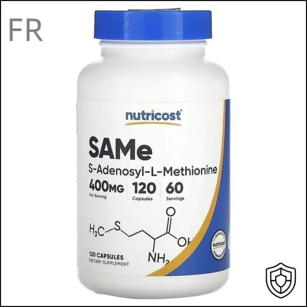 Пищевая добавка Nutricost, SAMe, 400 мг, 120 капсул (200 мг в 1 капсуле)-ZCM