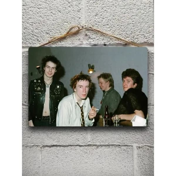 Sex Pistols постер металлический интерьерный на стену табличка 20 см х 30 см подарок музыканту на новый год