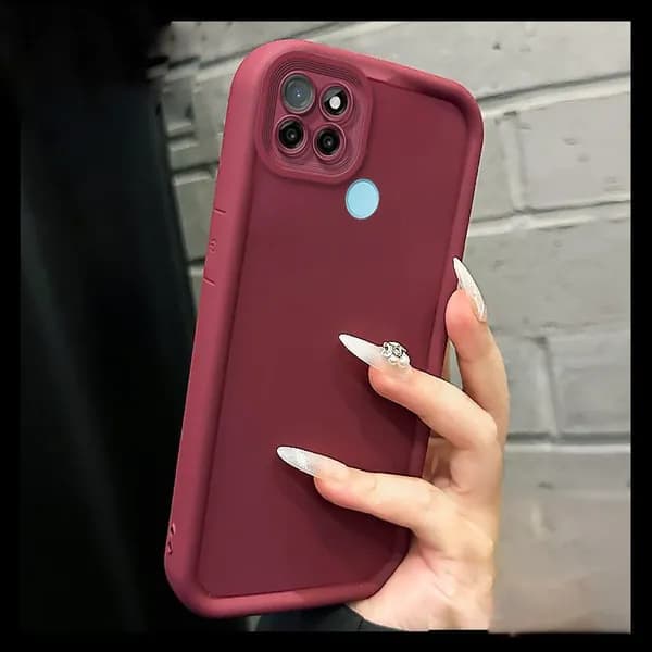 Защитный Чехол Дляr Realme C21Y REALME C25Y мягкого резинового силикона,удобный на ощупь, ударопрочный JT01