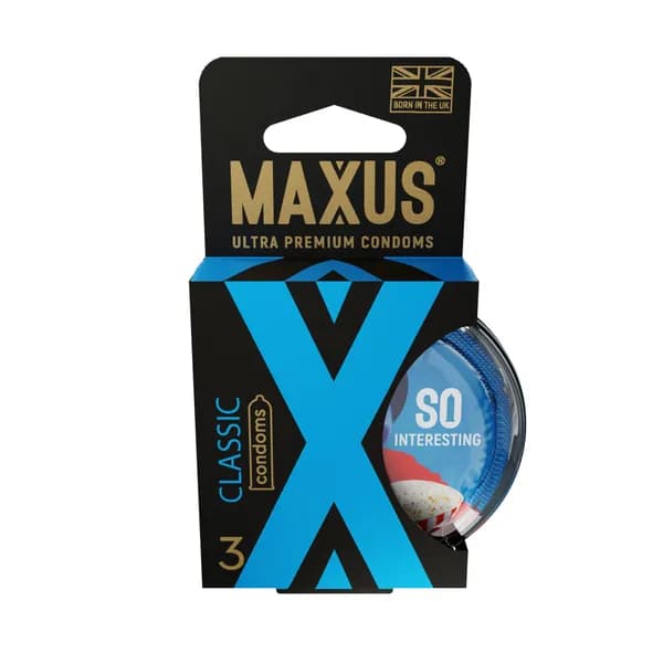 Презервативы MAXUS Classic №3 в пластиковом кейсе, классические, X-Edition, 3 шт