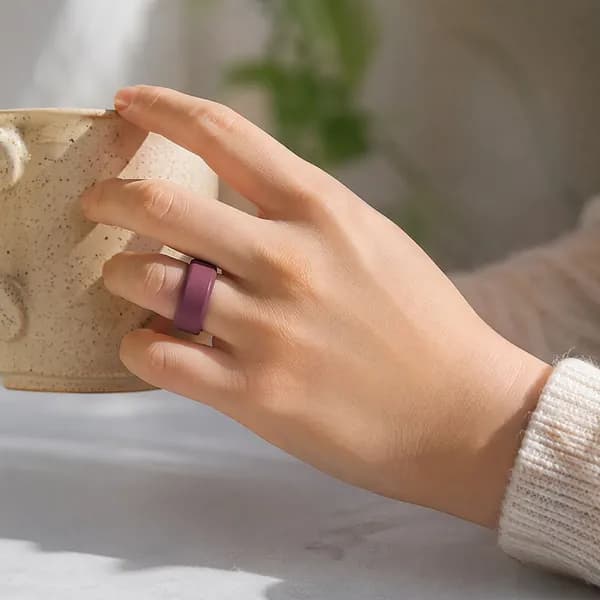 Силиконовый чехол для Oura Ring 5, винно-красный, размер S