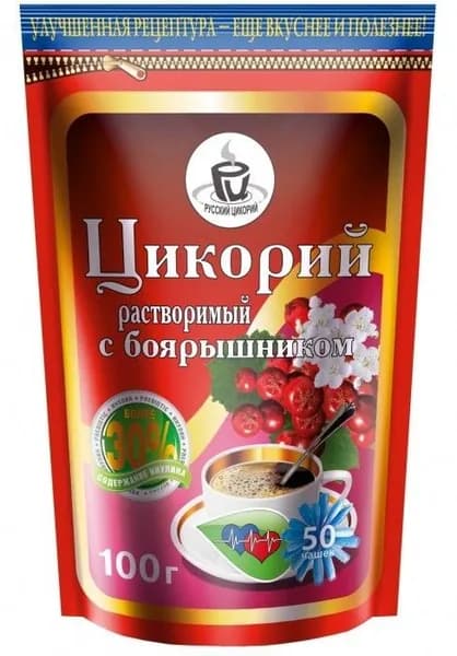 Русский цикорий Цикорий С боярышником, растворимый, 100 г