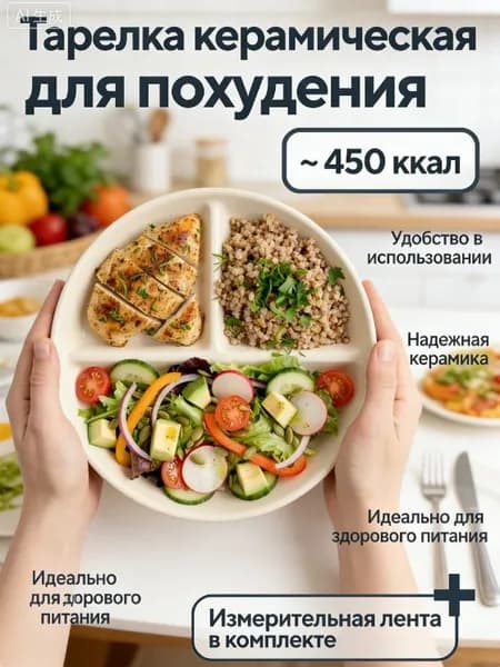 Тарелка десертная 23 см 1 шт бежевый