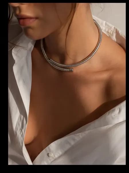 Чокер на шею колье раздвижное бижутерия