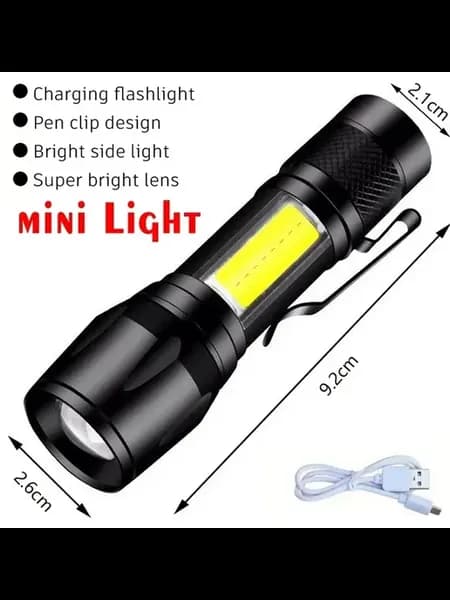 USB фонарь 2000 люменов Mini Flashlight