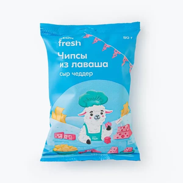 Чипсы из лаваша со вкусом сыра чеддер 80 г, Ozon fresh