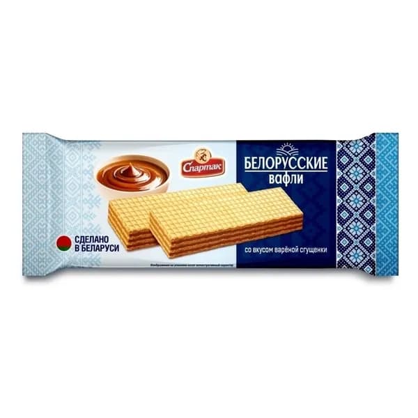 Вафли Спартак со вкусом варёной сгущёнки 72 г