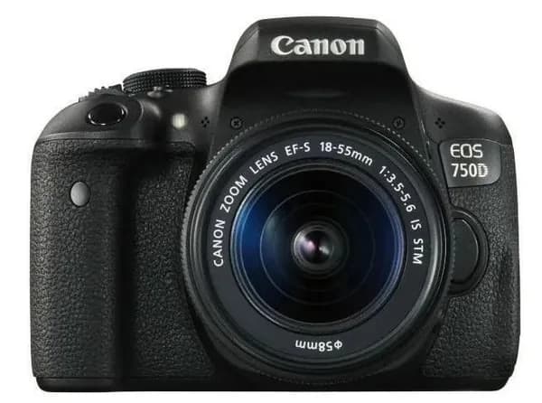 Фотоаппарат Canon EOS 750D Kit EF-S 18-55mm f/3.5-5.6 IS STM, черный