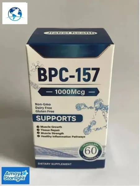 Пептид для заживления ран,желудка,суставов и связок BPC-157 Jiabei health 60 caps/ БПС-157 Jiabei Health 60 капс