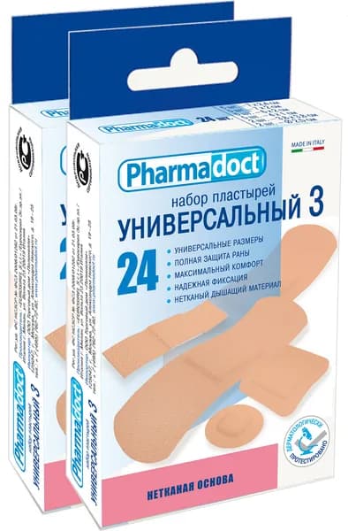 Пластырь бактерицидный нетканая основа Pharmadoct 48 шт