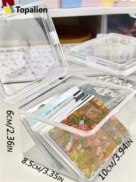 Ящик для хранения длина 10 см, ширина 10.5 см, высота 7 см.