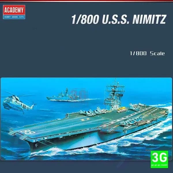 ACADEMY 14213 1/800 Сборочная модель авианосца "Нимиц"