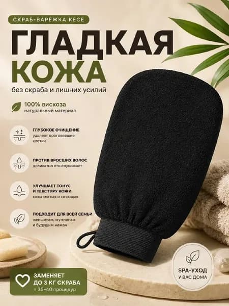 Скраб для тела антицеллюлитная пилинг мочалка варежка кесе