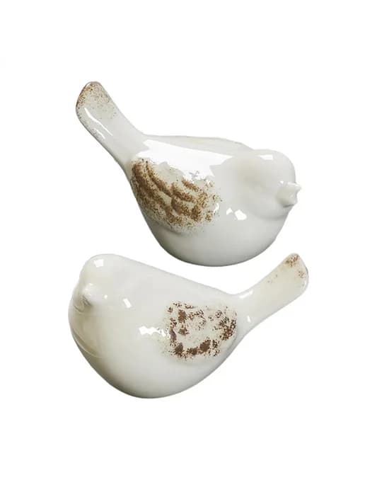 Керамическая фигурка птицы, 8cm x 4.5cm x 5cm