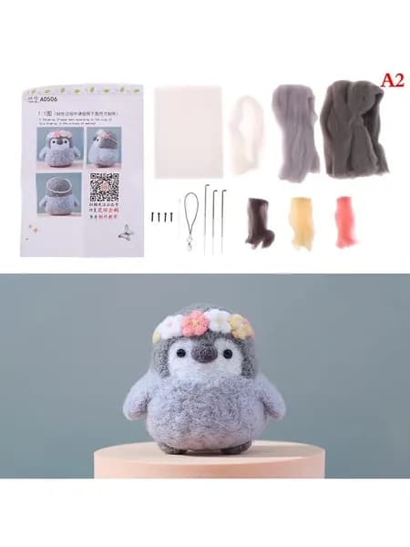Poke Le Wool войлочный декомпрессионный Пингвин DIY Материал Пакет