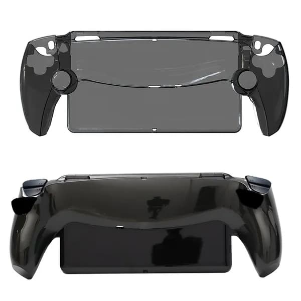 Прозрачный защитный чехол для PlayStation Portal, чёрный, плотная посадка