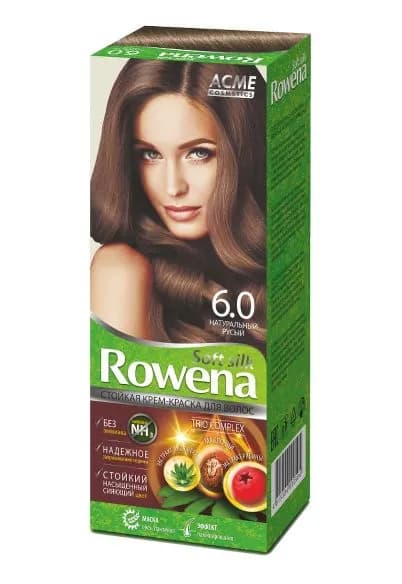 ACME Color Краска для волос ROWENA SOFT SILK Кремообразная стойкая тон 6.0 натуральный русый