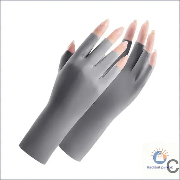 Новые женские эластичные перчатки Ice Silk с защитой от ультрафиолета и защитой от солнца