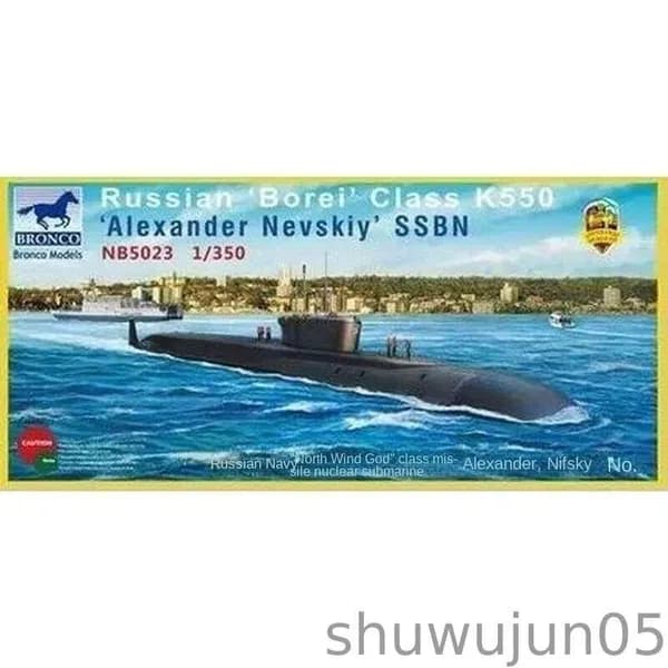 BRONCO NB5023 1/350 Российский Борей класса K550 Александр Невский SSBN Модель подводной лодки