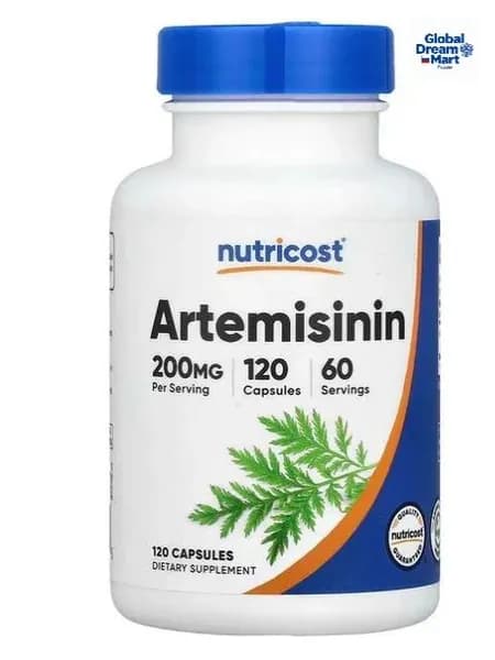 Артемизинин, 200 мг, 120 капсул (100 мг в 1 капсуле) Nutricost США