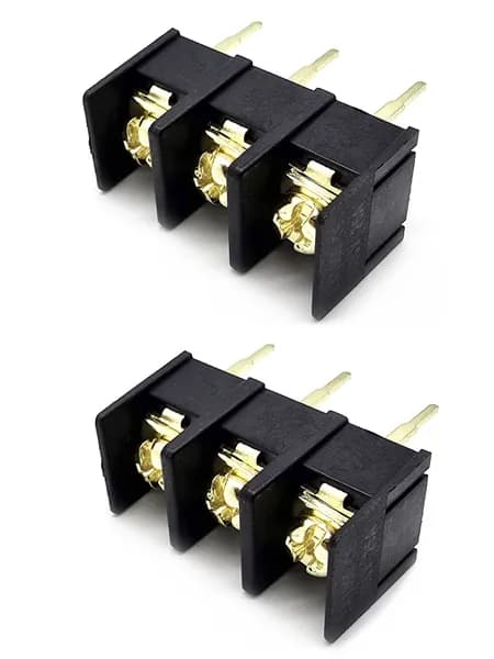 Клемма винтовая 3pin 25А, 300В, до 4.5 кв.мм, 22-12AWG, комплект - 2шт