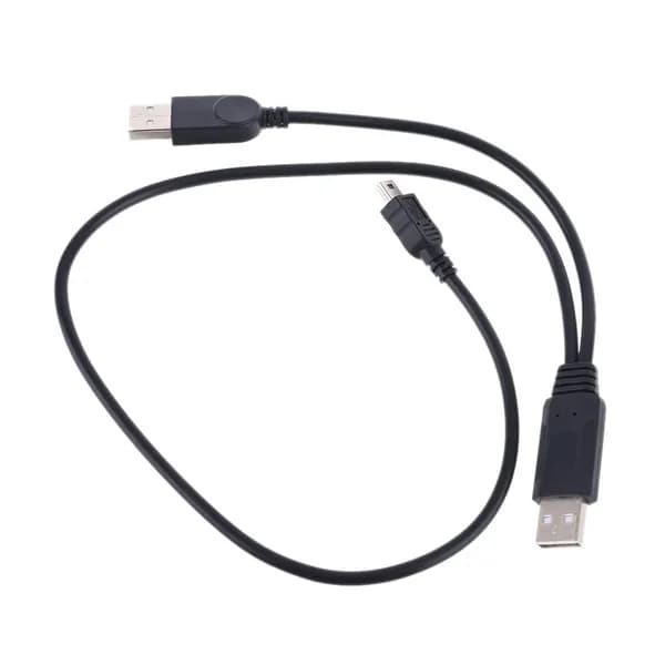 (1 штука) Переход от USB к mini USB с блоком питания, кабелем для передачи данных с жесткого диска