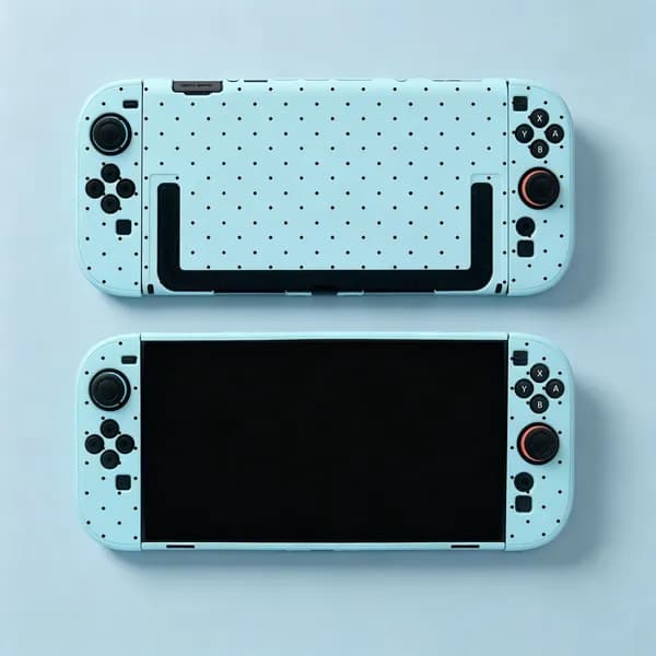 Подходит для чехла Switch 2 с синим горошком, жесткого чехла, защитного чехла для Switch 2 поколения, матового чехла.