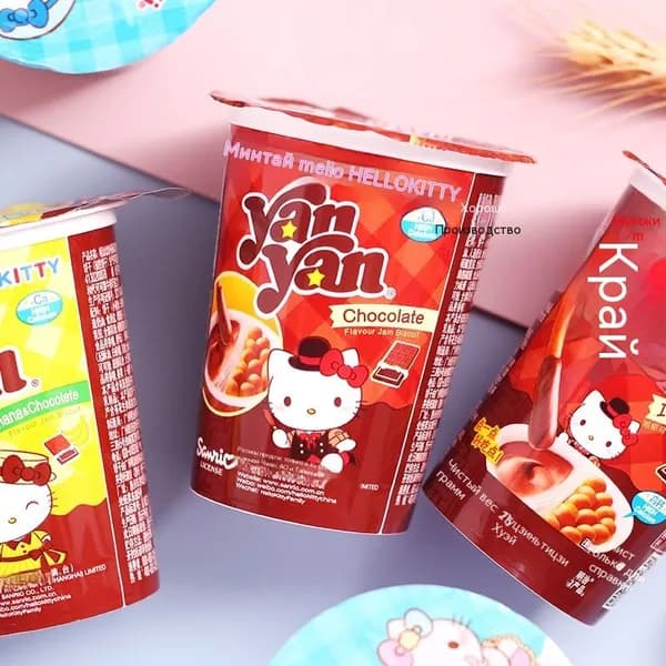 Печенье Meiji Xin Xin Cup с молочным соусом, 25 г