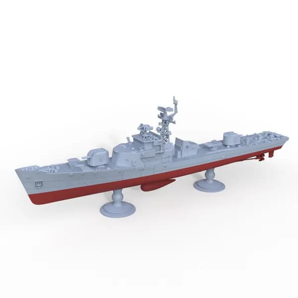 Военная модель, масштаб 1:2000 советский сторожевой корабль СКР-1 (проект 159, полный корпус)