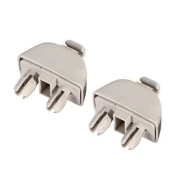 1 пара пряжек для солнцезащитного козырька Audi C6 4F0857561-серый