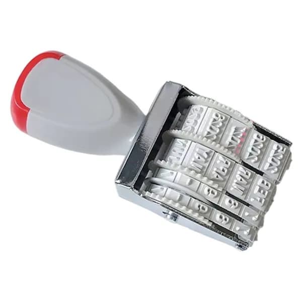 Резиновая линия гербов Date English ScrapBooking Rotating Office