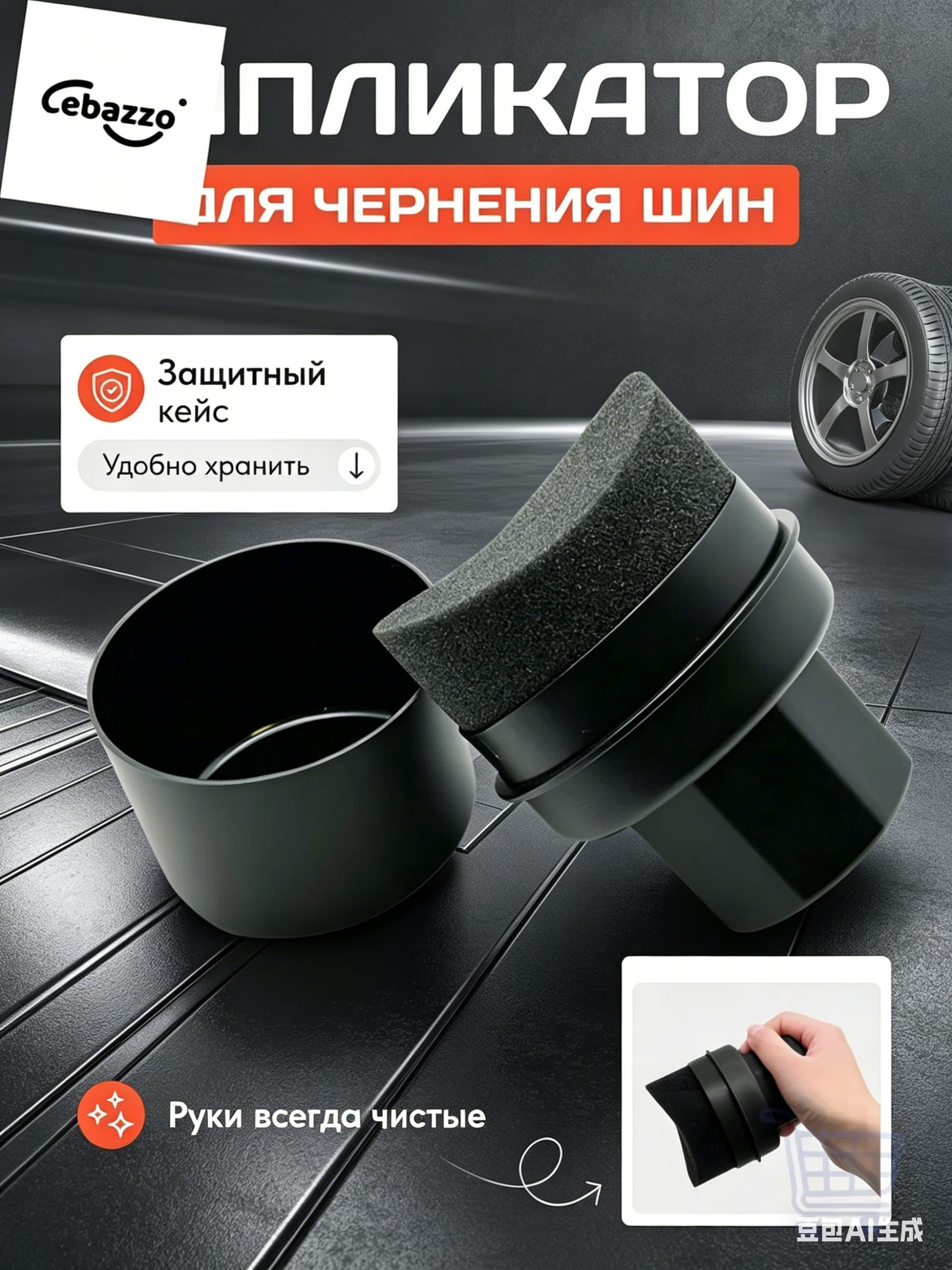 Губка автомобильная, 1 шт.
