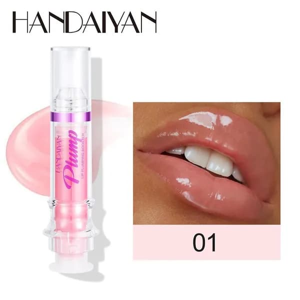 Блеск для губ HANDAIYAN Plump 01, объемный полупрозрачный стик с глянцем