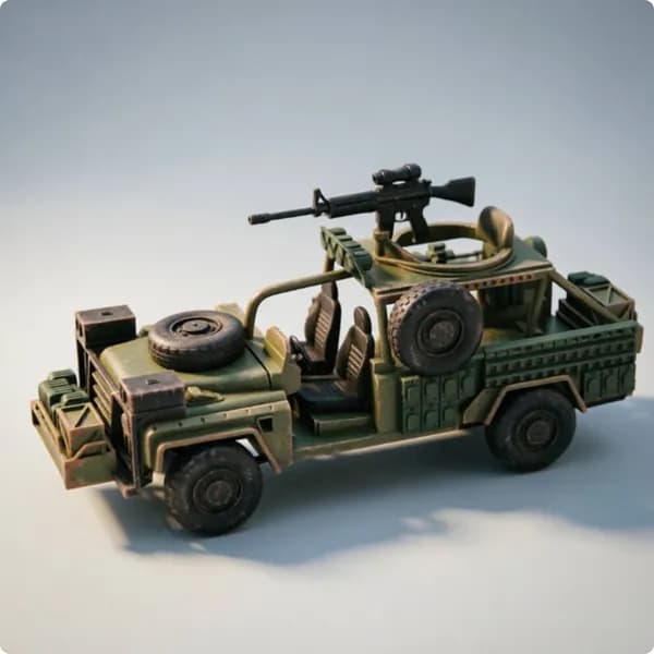 Окрашенная модель внедорожника, масштаб 1/72, для коллекционирования 1-160