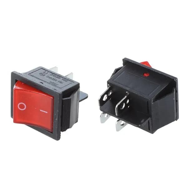 OZD7-2 шт KCD4 DPST 4-контактный кулисный переключатель 15A/20A AC 250V/125V
