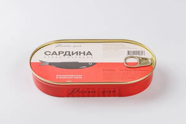 Сардина тушки бланшированные в томате, 175 г
