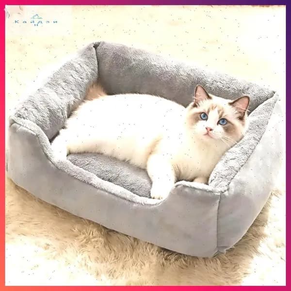 Эксклюзивный утепленный домик с мягким матрасом и лежанкой для сна котят, щенков и взрослых питомцев