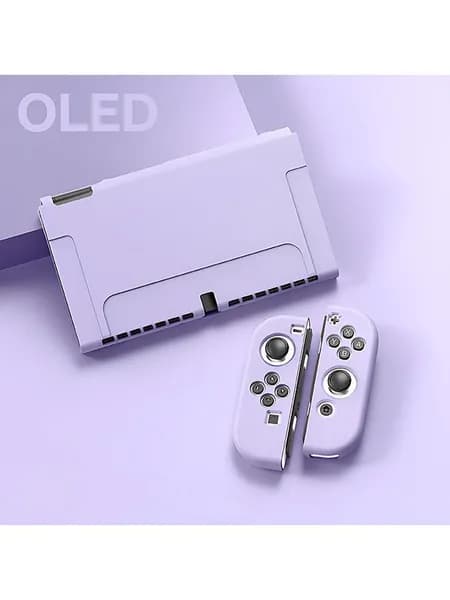 Защитный чехол для OLED-консоли Switch и мягкого чехла Joy-Cons из ТПУ Противоударный ультратонкий для семейных игровых вечеринок