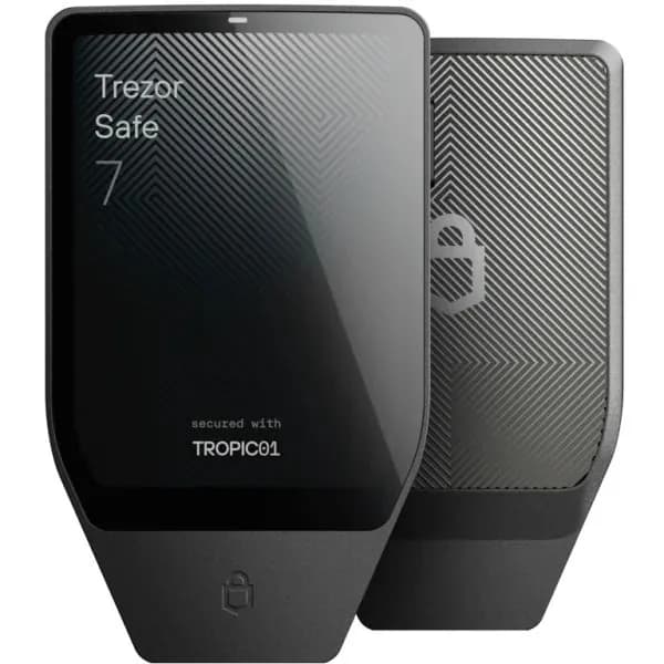 Аппаратный холодный криптокошелек Trezor Safe 7 Charcoal Black - холодный кошелек для криптовалют от официального реселлера HODL