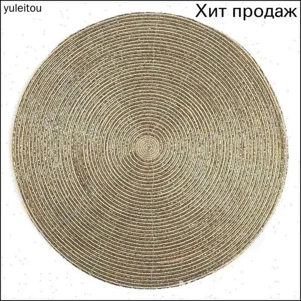 Салфетка сервировочная 36x36 см бисер бежевый