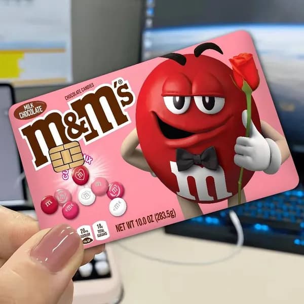 Шоколад MS MS Chocolate Наклейка на банковскую карту, антицарапинная матовая долговечная