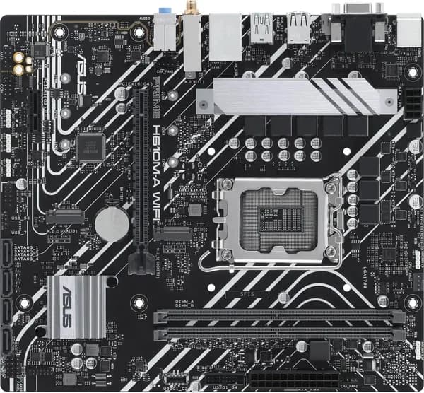 Материнская плата ASUS PRIME H610M-A WIFI D4, LGA 1700, Intel H610, mATX, DDR5
