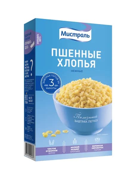 Хлопья Мистраль пшенные Нежные, 400 г