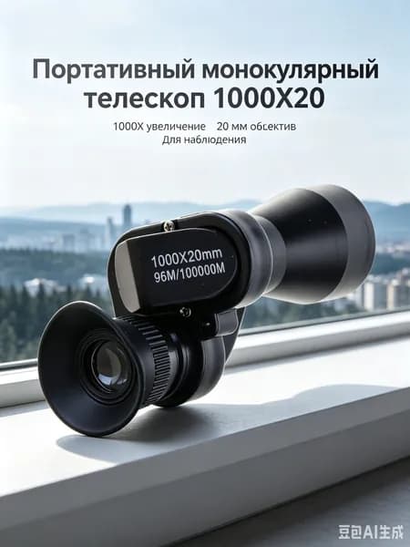 Портативный ночной телескоп с высоким увеличением мини карманный монокуляр
