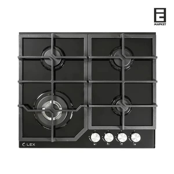 Встраиваемая газовая варочная панель Lex GVG 640-1 BL. Товар уцененный
