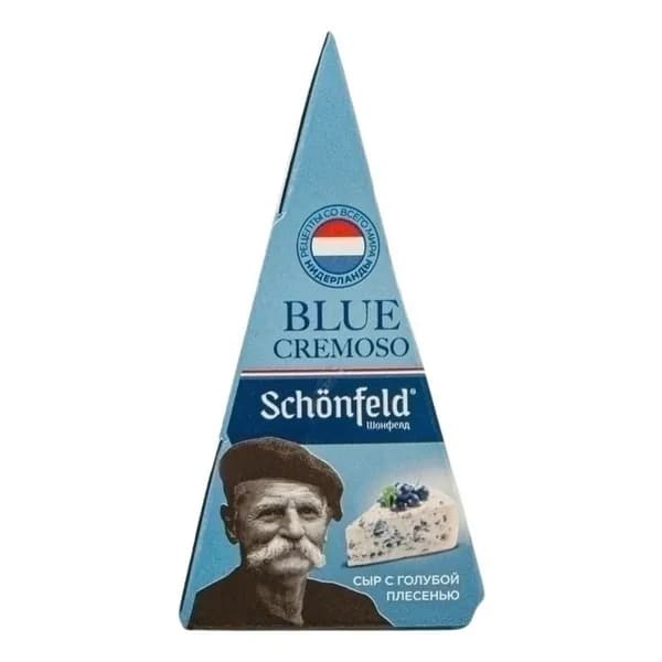 Сыр мягкий Schonfeld Blue Cremoso с голубой плесенью 50% 100 г