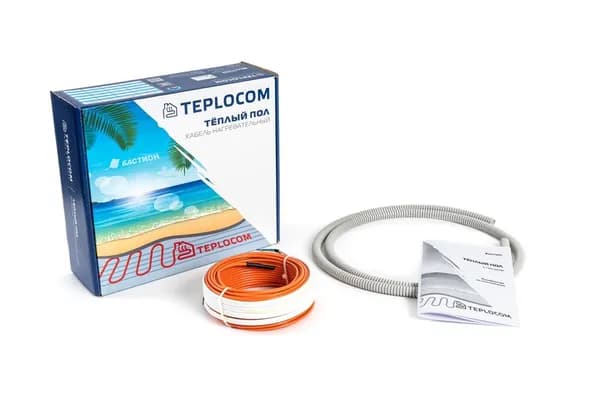 Нагревательный кабель (комплект нагревательной секции теплого пола) TEPLOCOM НК-15-300 Вт