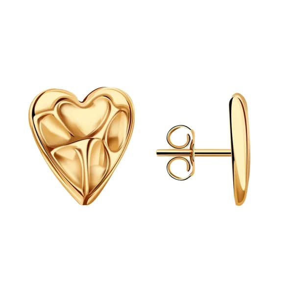 Золотые серьги DIAMANT-ONLINE 585 пробы