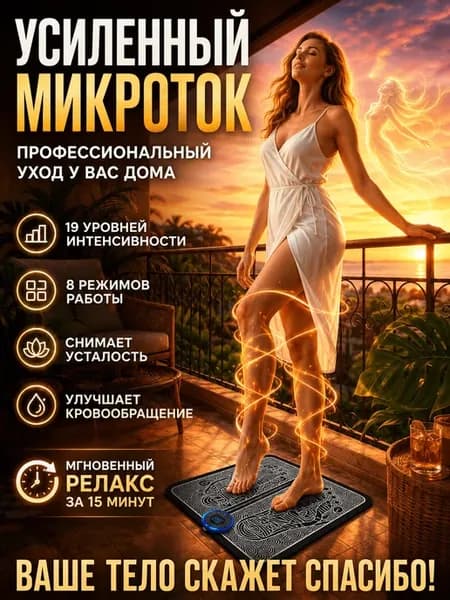 EMS Массажер для ног и ступней электрический блаженство